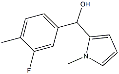 3-FLUORO-4-METHYLPHENYL-(1-METHYL-2-PYRROLYL)METHANOL Struktur