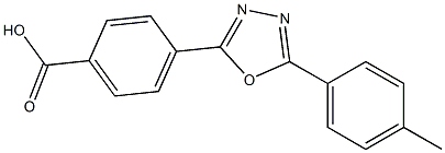 4-[5-(4-METHYLPHENYL)-1,3,4-OXADIAZOL-2-YL]BENZOIC ACID Struktur