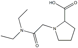 1-[2-(DIETHYLAMINO)-2-OXOETHYL]PYRROLIDINE-2-CARBOXYLIC ACID Struktur