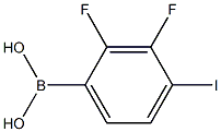 4-IODO-2,3-DIFLUOROBENZENEBORONIC ACID Struktur