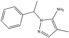 4-METHYL-2-(1-PHENYL-ETHYL)-2H-PYRAZOL-3-YLAMINE Struktur