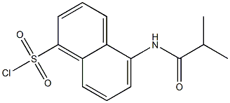 5-ISOBUTYRYLAMINO-NAPHTHALENE-1-SULFONYL CHLORIDE Struktur