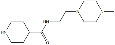 N-[2-(4-METHYLPIPERAZIN-1-YL)ETHYL]PIPERIDINE-4-CARBOXAMIDE Struktur