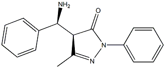 (S)-4-((R)-AMINO(PHENYL)METHYL)-3-METHYL-1-PHENYL-1H-PYRAZOL-5(4H)-ONE Struktur