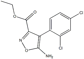 ETHYL 5-AMINO-4-(2,4-DICHLOROPHENYL)ISOXAZOLE-3-CARBOXYLATE Struktur