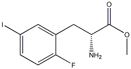 METHYL (2R)-2-AMINO-3-(2-FLUORO-5-IODOPHENYL)PROPANOATE Struktur