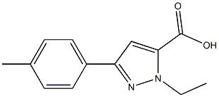 1-ETHYL-3-P-TOLYL-1H-PYRAZOLE-5-CARBOXYLIC ACID Struktur