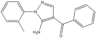 (5-AMINO-1-O-TOLYL-1H-PYRAZOL-4-YL)(PHENYL)METHANONE Struktur