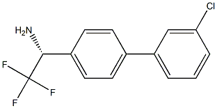 (1R)-1-[4-(3-CHLOROPHENYL)PHENYL]-2,2,2-TRIFLUOROETHYLAMINE Struktur