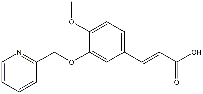 (2E)-3-[4-METHOXY-3-(PYRIDIN-2-YLMETHOXY)PHENYL]ACRYLIC ACID Struktur