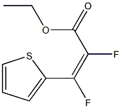 ETHYL (Z)-2,3-DIFLUORO-3-THIOPHEN-2-YL-2-PROPENOATE Struktur