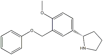 ([5-((2S)PYRROLIDIN-2-YL)-2-METHOXYPHENYL]METHOXY)BENZENE Struktur