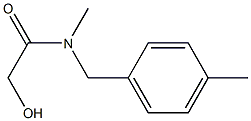 2-HYDROXY-N-METHYL-N-(4-METHYLBENZYL)ACETAMIDE Struktur