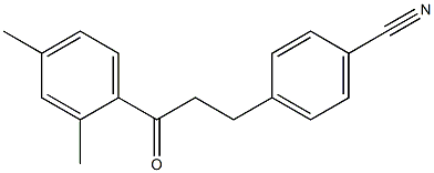 3-(4-CYANOPHENYL)-2',4'-DIMETHYLPROPIOPHENONE Struktur