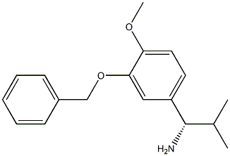 (1S)-1-[4-METHOXY-3-(PHENYLMETHOXY)PHENYL]-2-METHYLPROPYLAMINE Struktur