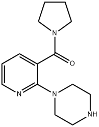 (2-PIPERAZIN-1-YL-PYRIDIN-3-YL)-PYRROLIDIN-1-YL-METHANONE Struktur