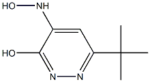 6-TERT-BUTYL-4-(HYDROXYAMINO)PYRIDAZIN-3-OL Struktur