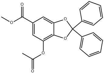 METHYL 7-(ACETYLOXY)-2,2-DIPHENYL-1,3-BENZODIOXOLE-5-CARBOXYLATE price.