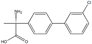 (2R)-2-AMINO-2-[4-(3-CHLOROPHENYL)PHENYL]PROPANOIC ACID Struktur