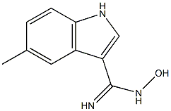 N-HYDROXY-5-METHYLINDOLE-3-CARBOXAMIDINE Struktur