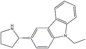 3-((2S)PYRROLIDIN-2-YL)-9-ETHYLCARBAZOLE Struktur