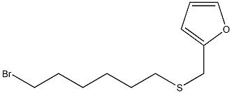 2-(6-BROMO-HEXYLSULFANYLMETHYL)-FURAN Struktur