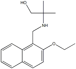 2-(((2-ETHOXY-1-NAPHTHYL)METHYL)AMINO)-2-METHYLPROPAN-1-OL Struktur