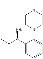 (1R)-2-METHYL-1-[2-(4-METHYLPIPERAZINYL)PHENYL]PROPYLAMINE Struktur