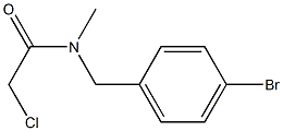 N-(4-BROMOBENZYL)-2-CHLORO-N-METHYLACETAMIDE Struktur