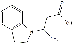 3-AMINO-3-(2,3-DIHYDRO-INDOL-1-YL)-PROPIONIC ACID Struktur