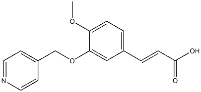 (2E)-3-[4-METHOXY-3-(PYRIDIN-4-YLMETHOXY)PHENYL]ACRYLIC ACID Struktur