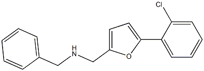 N-BENZYL-1-(5-(2-CHLOROPHENYL)-2-FURYL)METHANAMINE Struktur