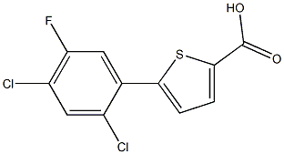 5-(2,4-DICHLORO-5-FLUOROPHENYL)THIOPHENE-2-CARBOXYLIC ACID Struktur