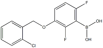 2,6-DIFLUORO-3-(2'-CHLOROBENZYLOXY)PHENYLBORONIC ACID Struktur