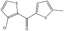 3-CHLORO-2-(5-METHYL-2-THENOYL)THIOPHENE Struktur