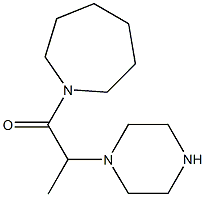 1-(2-PIPERAZIN-1-YLPROPANOYL)AZEPANE Struktur