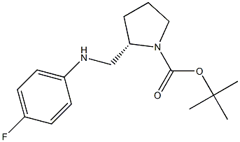 (S)-1-BOC-2-[(4-FLUORO-PHENYLAMINO)-METHYL]-PYRROLIDINE Struktur