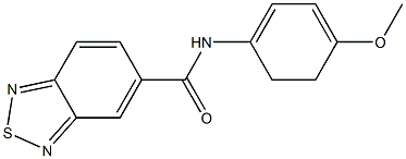 N-(4-METHOXYCYCLOHEXA-1,3-DIEN-1-YL)-2,1,3-BENZOTHIADIAZOLE-5-CARBOXAMIDE Struktur