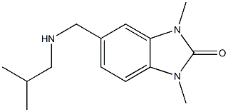 5-((ISOBUTYLAMINO)METHYL)-1,3-DIMETHYL-1,3-DIHYDRO-2H-BENZIMIDAZOL-2-ONE Struktur