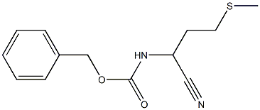 BENZYL [1-CYANO-3-(METHYLTHIO)PROPYL]CARBAMATE Struktur