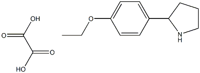 2-(4-ETHOXY-PHENYL)-PYRROLIDINE, OXALIC ACID Struktur