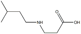 3-[(3-METHYLBUTYL)AMINO]PROPANOIC ACID Struktur