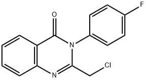 2-(CHLOROMETHYL)-3-(4-FLUOROPHENYL)QUINAZOLIN-4(3H)-ONE Struktur