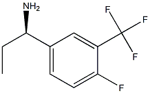 (1R)-1-[4-FLUORO-3-(TRIFLUOROMETHYL)PHENYL]PROPYLAMINE Struktur