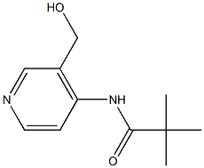 N-(3-HYDROXYMETHYL-PYRIDIN-4-YL)-2,2-DIMETHYL-PROPIONAMIDE Struktur