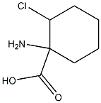 1-AMINO-2-CHLOROCYCLOHEXANECARBOXYLIC ACID Struktur