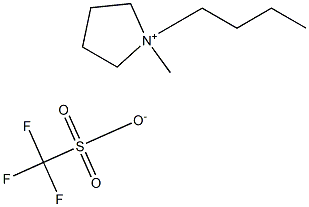 1-BUTYL-1-METHYLPYRROLIDINIUM TRIFLUOROMETHANESULFONATE Struktur