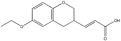 (2E)-3-(6-ETHOXY-3,4-DIHYDRO-2H-CHROMEN-3-YL)ACRYLIC ACID Struktur