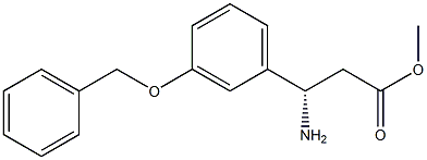 METHYL (3S)-3-AMINO-3-[3-(PHENYLMETHOXY)PHENYL]PROPANOATE Struktur