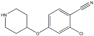 2-CHLORO-4-(PIPERIDIN-4-YLOXY)-BENZONITRILE Struktur